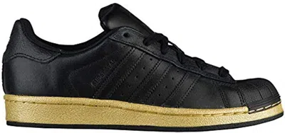 Pre-owned Adidas Originals Superstar Black Gold (youth) Sneakers In Core Black/gold Metallic