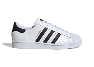 Pre-owned Adidas Originals Superstar Black Stripes (women's) Sneakers In Cloud White/core Black In Multi