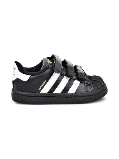 Adidas Originals Babies' Superstar "black/white" Sneakers In Multi
