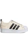 Adidas Originals Superstar Bold "wonder White/core Black/victory Crimson" Sneakers