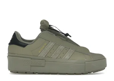 Pre-owned Adidas Originals Superstar Bonega X (women's) Sneakers In Orbit Green/core Black In Multi