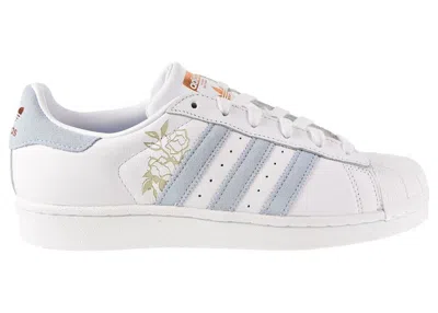 Pre-owned Adidas Originals Superstar Cherry Blossum (women's) Sneakers In White/periwrinkle/copper Metallic