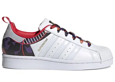 Pre-owned Adidas Originals Superstar Chinese New Year Year Of The Ox Camo Sneakers In Cloud White/scarelet Red In Multi