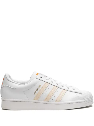Adidas Originals Superstar "citrus" Sneakers In White