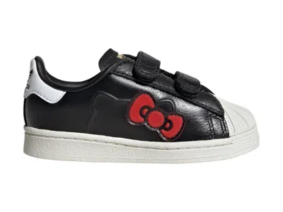 Pre-owned Adidas Originals Superstar Comfort Closure Hello Kitty Sneakers In Core Black/cloud White/red