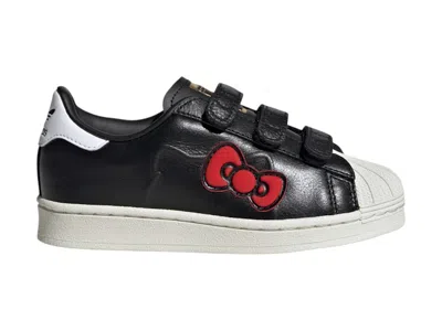 Pre-owned Adidas Originals Superstar Comfort Closure Hello Kitty Sneakers In Core Black/cloud White/red