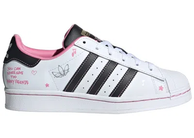 Pre-owned Adidas Originals Superstar Hello Kitty And Friends Sneakers In Bliss Pink/cloud White/core Black