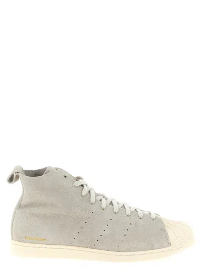 Adidas Originals Superstar Hi' Sneakers  By Wb In Gray