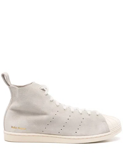 Adidas Originals Superstar Hi Sneakers In Gray