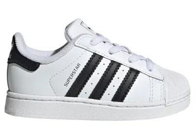 Pre-owned Adidas Originals Superstar Ii Black Sneakers In Cloud White/core Black In Multi