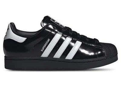 Pre-owned Adidas Originals Superstar Ii Black White Patent (women's) Sneakers In Core Black/cloud White