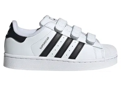 Pre-owned Adidas Originals Superstar Ii Comfort Closure Sneakers In Cloud White/core Black In Multi