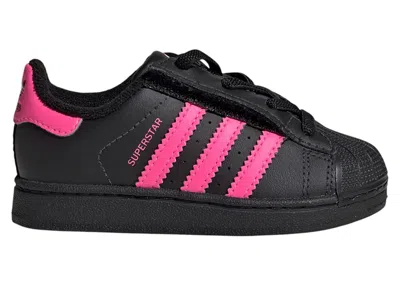 Pre-owned Adidas Originals Superstar Ii Comfort Closure Sneakers In Core Black/lucid Pink In Multi