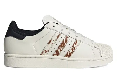 Pre-owned Adidas Originals Superstar Ii Cow Print (women's) Sneakers In Off White/core Black In Multi