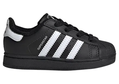 Pre-owned Adidas Originals Superstar Ii Elastic Lace Sneakers In Core Black/cloud White In Multi