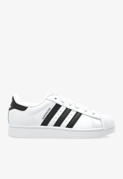 ADIDAS ORIGINALS SUPERSTAR II LEATHER LOW-TOP SNEAKERS