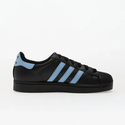Adidas Originals Superstar Ii Leather Sneakers In Black