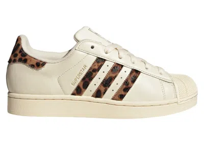 Pre-owned Adidas Originals Superstar Ii Leopard (women's) Sneakers In Cream White/preloved Brown/gold Metallic