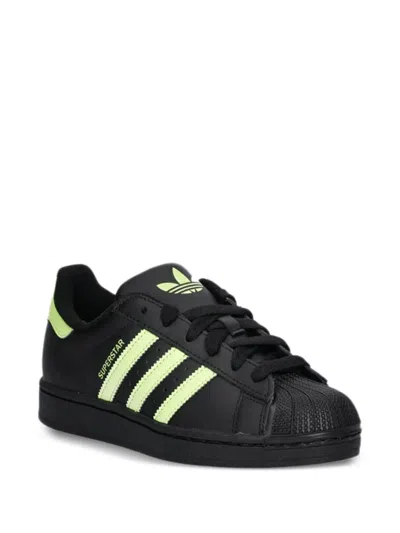 Adidas Originals Kids' Superstar Ii Logo Sneakers In Black