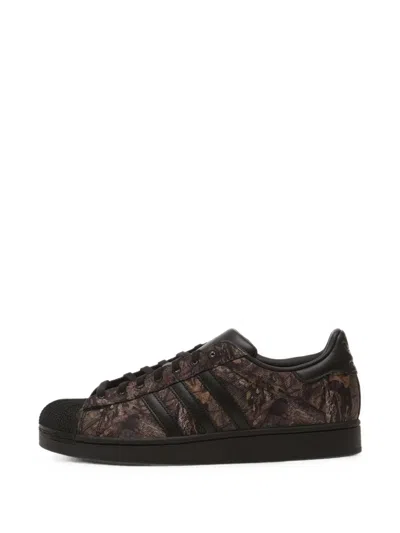 Adidas Originals Superstar Ii Mossy Oak Sneakers In Brown