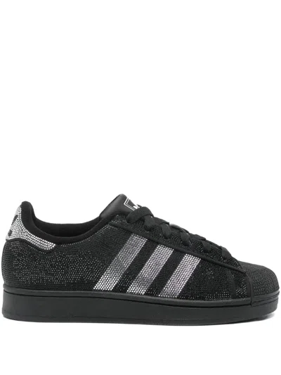 Adidas Originals Superstar Ii Sneakers In Black