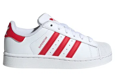 Pre-owned Adidas Originals Superstar Ii Sneakers In Cloud White/better Scarelet Red In Multi