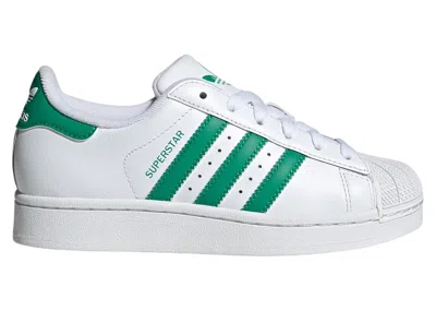 Pre-owned Adidas Originals Superstar Ii Sneakers In Cloud White/court Green
