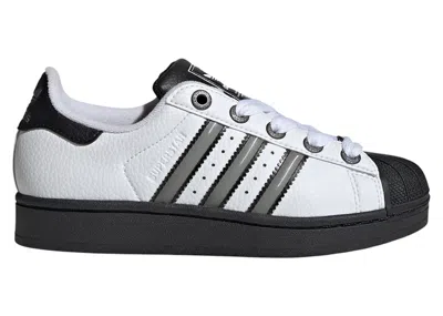 Pre-owned Adidas Originals Superstar Ii Sneakers In Cloud White/matte Silver/core Black