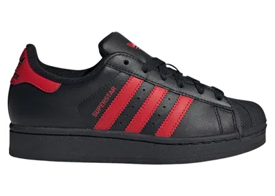 Pre-owned Adidas Originals Superstar Ii Sneakers In Core Black/better Scarelet Red In Multi