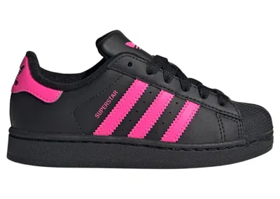 Pre-owned Adidas Originals Superstar Ii Sneakers In Core Black/lucid Pink In Multi