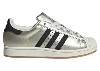 Pre-owned Adidas Originals Superstar Ii (women's) Sneakers In Alumina/core Black/gum In Multi