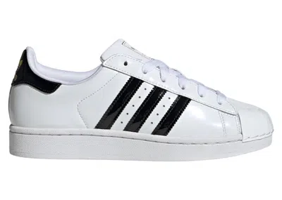 Pre-owned Adidas Originals Superstar Ii (women's) Sneakers In Cloud White/core Black/gold Metallic In Multi