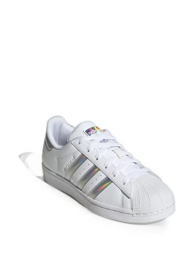 Adidas Originals Kids' Superstar Iridescent Sneakers In White