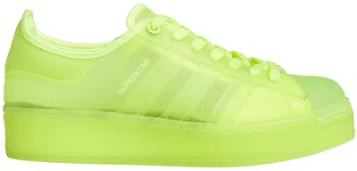 Pre-owned Adidas Originals Superstar Jelly (women's) Sneakers In Solar Yellow/footwear White