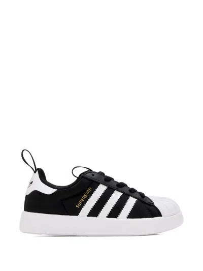 Adidas Originals Kids' Superstar Lace-up Sneakers In Black