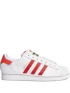 Adidas Originals Superstar Laceless "cloud White/team Collegiate" Sneakers In White