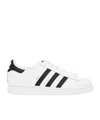 Adidas Originals Superstar Vintage Ostrich-effect Leather Sneakers In White