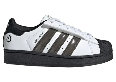 Pre-owned Adidas Originals Superstar Led Lights Comfort Closure Black Toe Sneakers In Cloud White/core Black In Multi