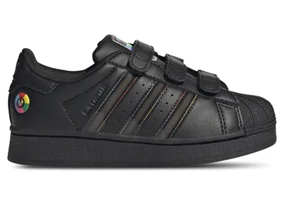 Pre-owned Adidas Originals Superstar Led Lights Comfort Closure Sneakers In Core Black