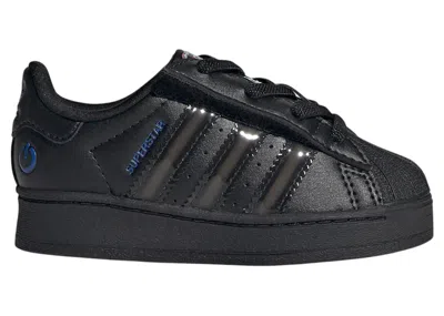 Pre-owned Adidas Originals Superstar Led Lights Comfort Closure Sneakers In Core Black/preloved Violet