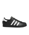 Adidas Originals Mens Adidas Superstar Ii Pony-hair Leather Low-top Trainers In Black