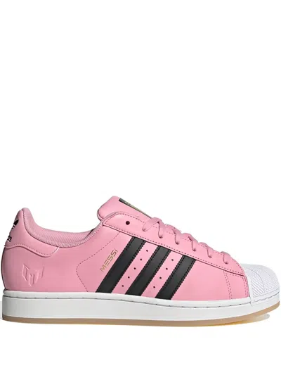 Adidas Originals Superstar Messi "light Pink/core Black" Sneakers