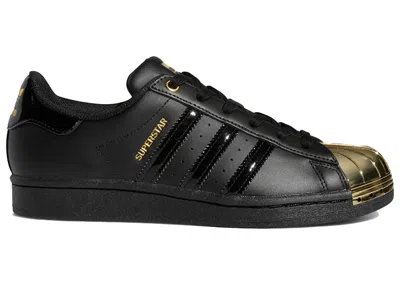 Pre-owned Adidas Originals Superstar Metal Toe Black (women's) Sneakers In Core Black/gold Metallic