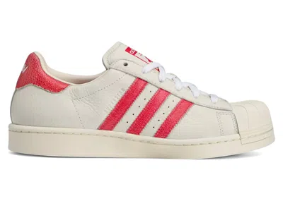 Pre-owned Adidas Originals Superstar Modified Avavav Red (women's) Sneakers In Crystal White/easy Yellow In Multi