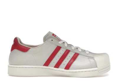 Pre-owned Adidas Originals Superstar Modified Avavav Red (women's) Sneakers In Crystal White/easy Yellow In Multi