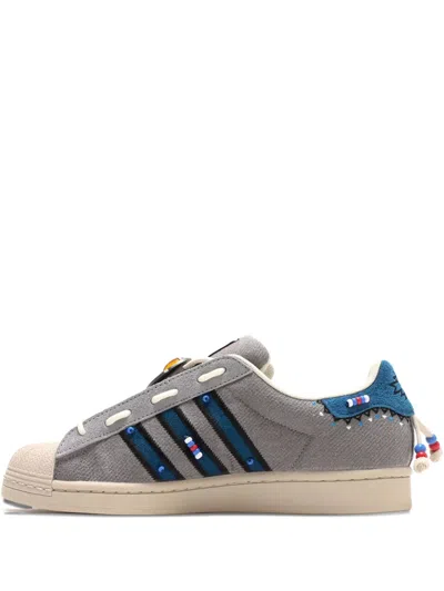 Adidas Originals Superstar Slip-on Sneakers In Gray