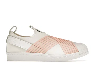 Pre-owned Adidas Originals Superstar Slip On White Orange (women's) Sneakers In Footwear White/clear Orange