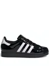 Adidas Originals Womens Adidas Superstar Ii Patent-leather Trainers In Black