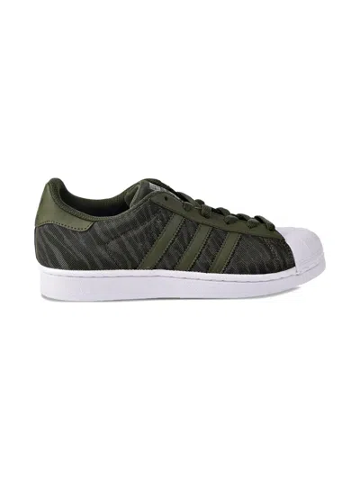 Adidas Originals Kids' Superstar Sneakers In Green