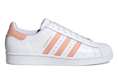 Pre-owned Adidas Originals Superstar Sneakers In Cloud White/ambient Blush